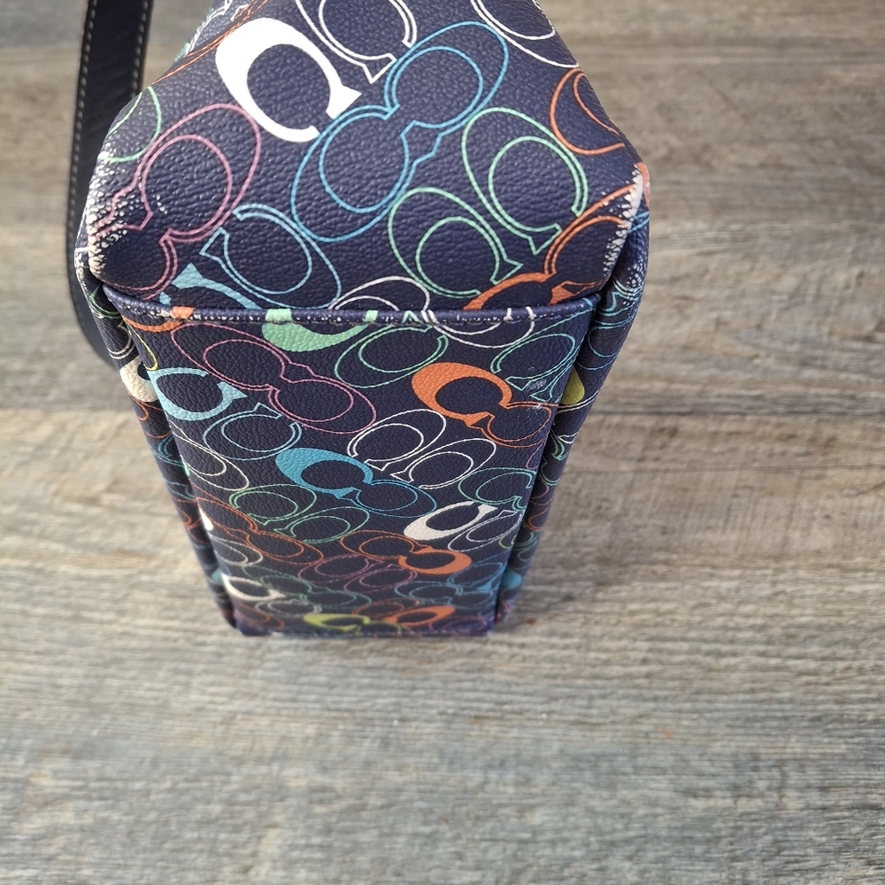 Coach Signature chelsea navy blue / Multi Y2K Handbbag  Coach - Picture 5 of 8